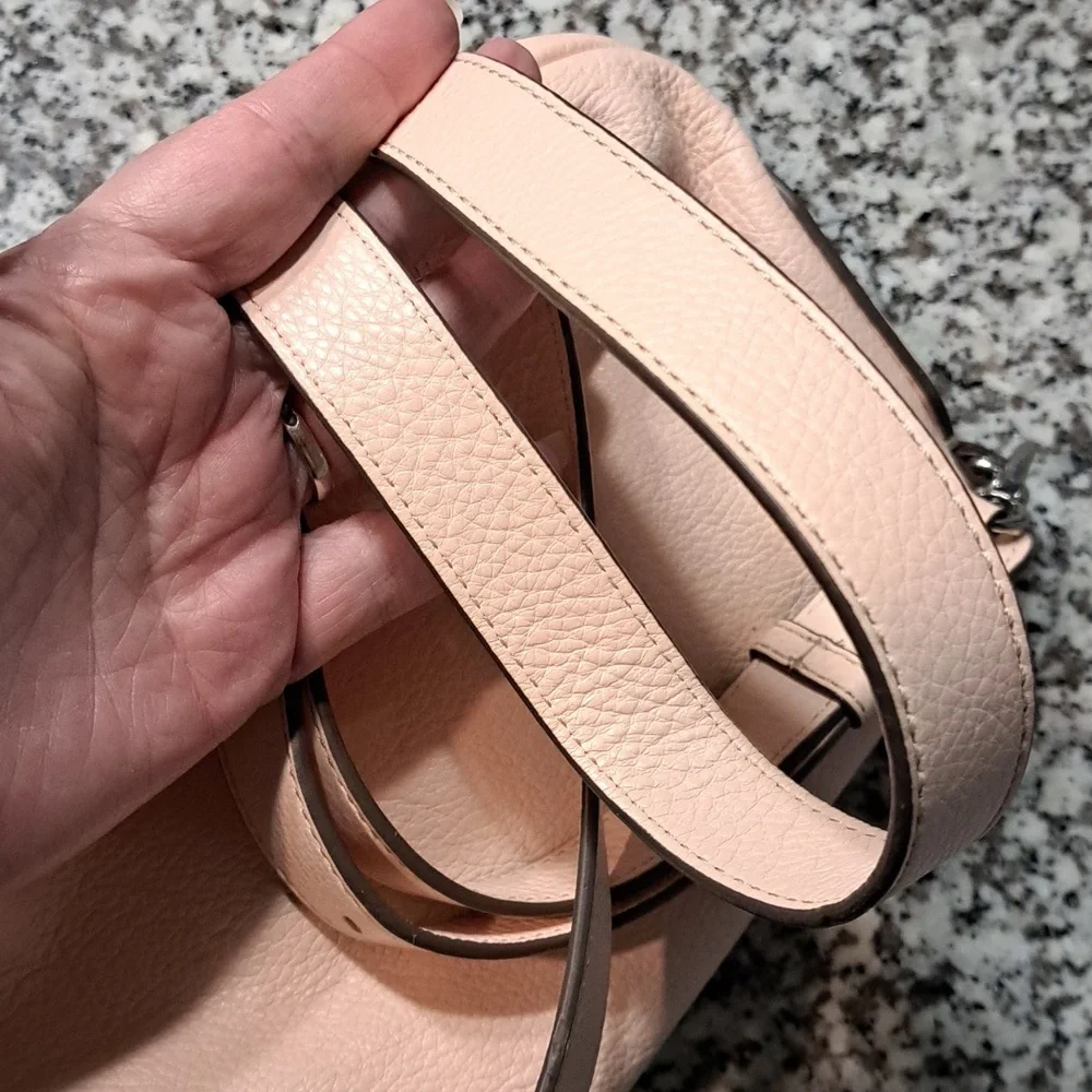 Marc Jacobs Q Natasha Bright Rosa Pink Leather Small Crossbody Bag - Picture 13 of 15